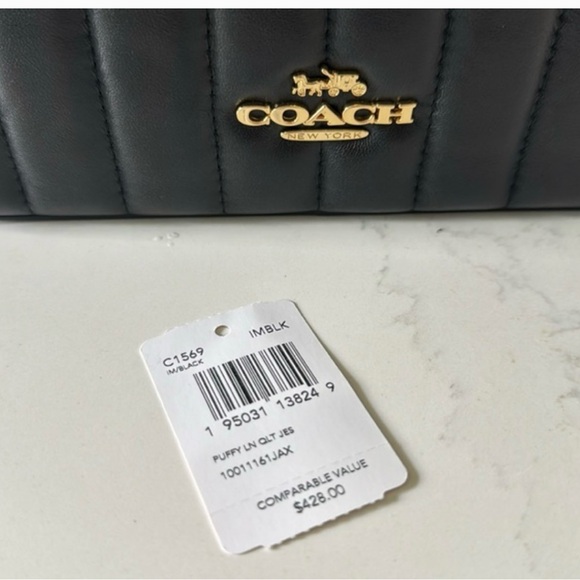 Coach leather Jes crossbody bag linear quilting - Picture 12 of 12